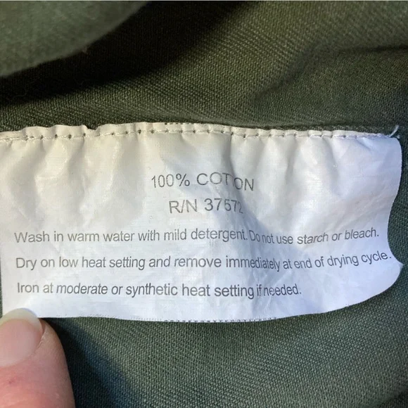 Rothco Field Jacket Mens Small Regular Green M-65 Military Army Coat Cotton - Picture 9 of 10